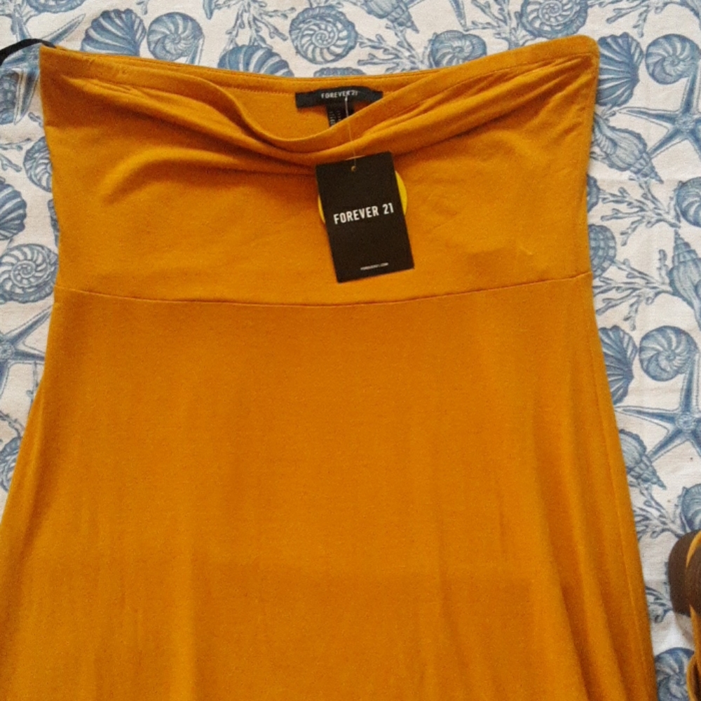 3/$15 🌺 YELLOW FOREVER 21 DRESS NWT - Picture 2 of 4